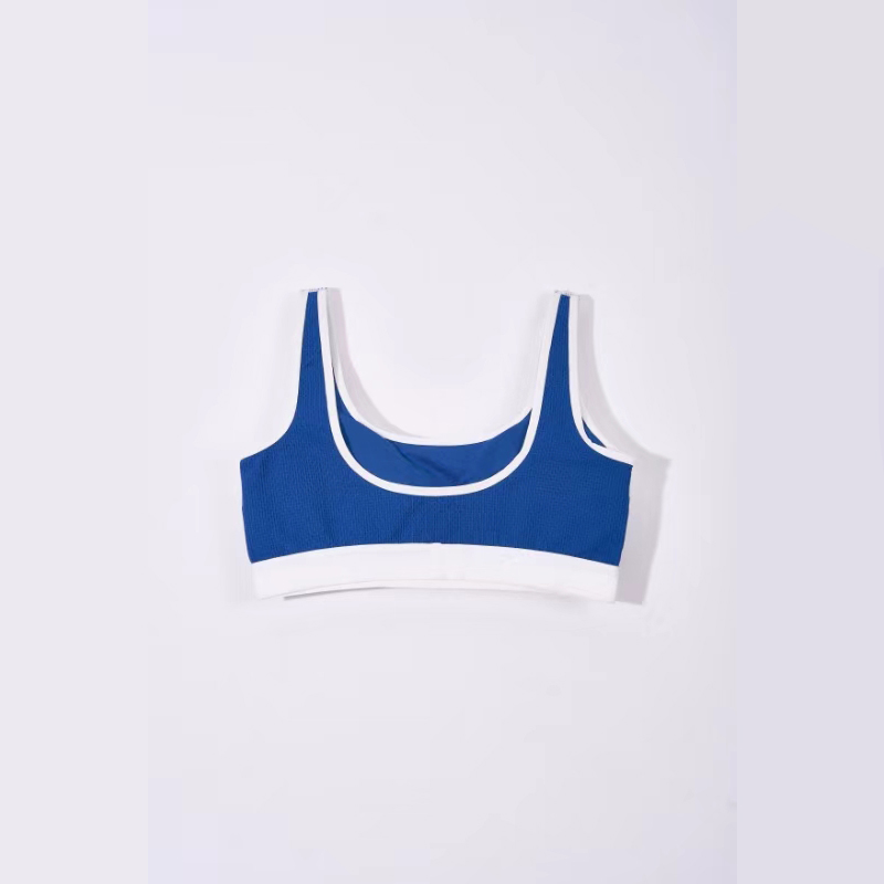 AMRIY Seamless Womens U Back Sports Bra - Scoop Neck Low Impact Wireless Sports Bra Yoga Cami Padded Workout Bra B-S005