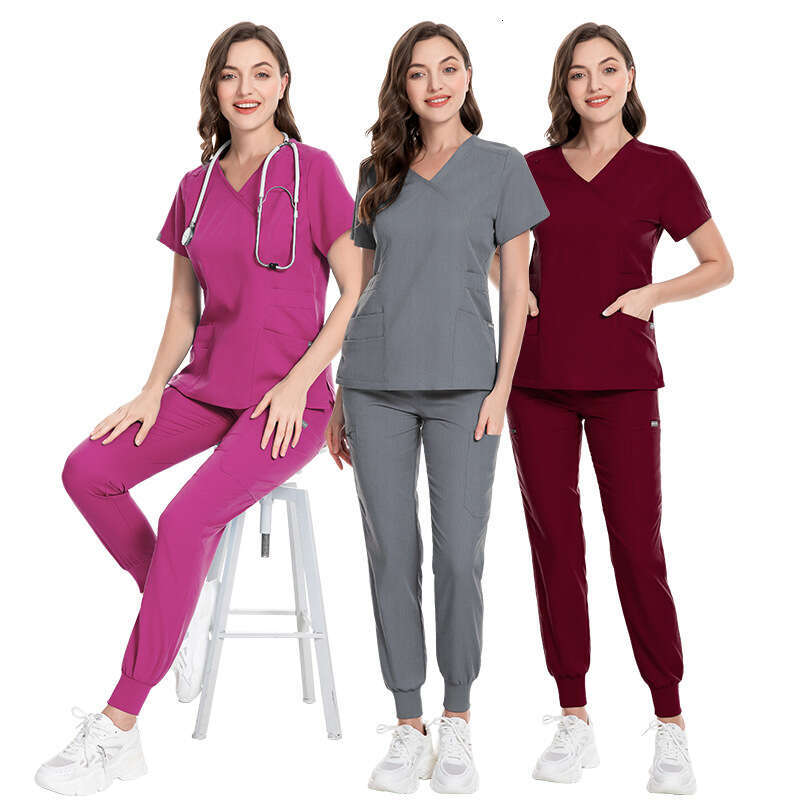 Niaa Hinn Scrubs New Product New Arrival Long Non-ironing High Elasticity Show Thinness French Leisure Time Ventilation Versatile Solid Short Waist