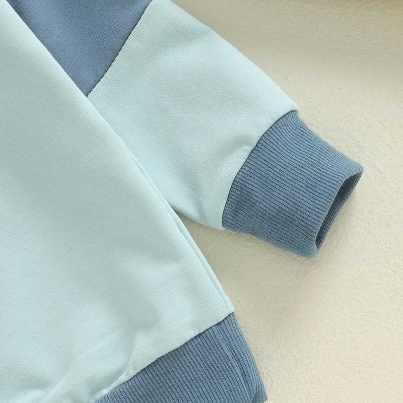 Clothing Sets Baby Boys Autumn Clothes Sets Newborn Toddler Long Sleeve Contrast Color Tops Sweatshirt Elastic Pants Outfits Tracksuits