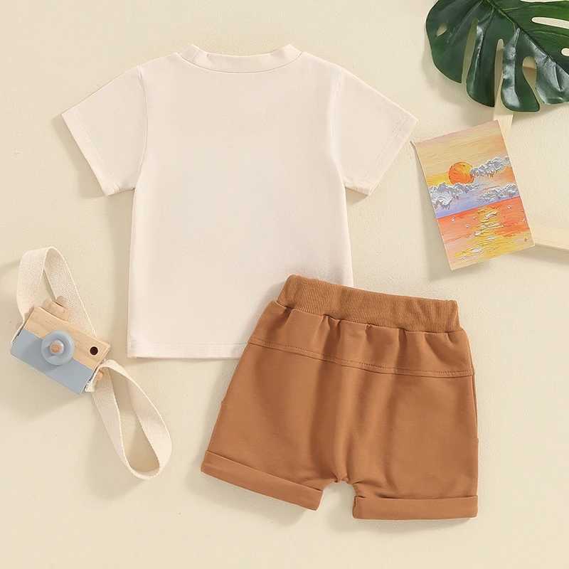 Clothing Sets Toddler Baby Boy Clothes Daddy Mama s Boy Short Sleeve T-Shirt Elastic Waist Shorts Set Summer Outfit