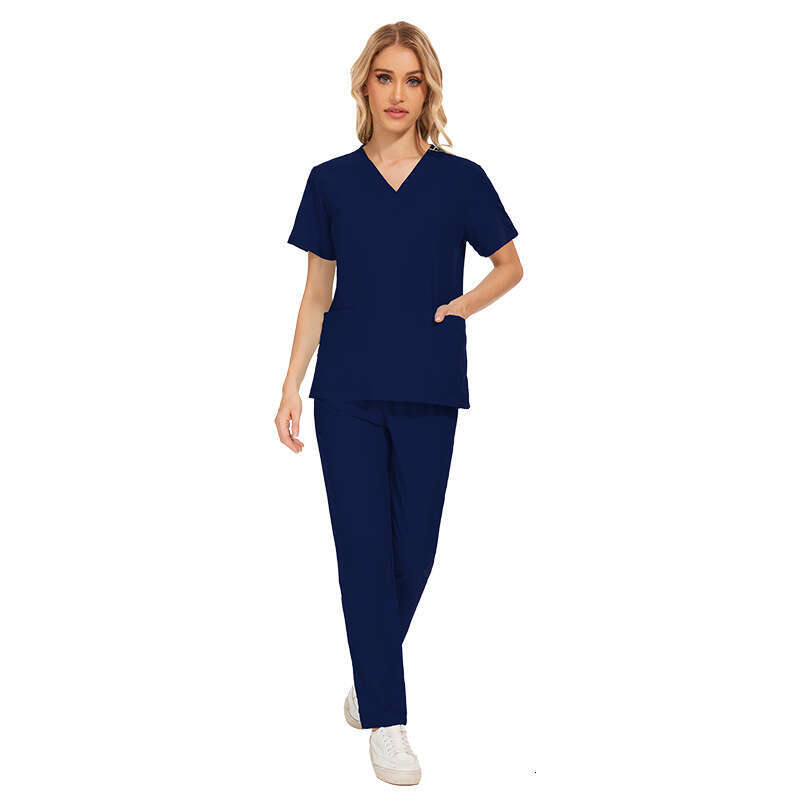 Niaa Hinn Scrubs Set Undefined Scrubs New Product French Washable Show Thinness Non-ironing Gentle Wind Printing Ventilation New Pattern Leisure Time 