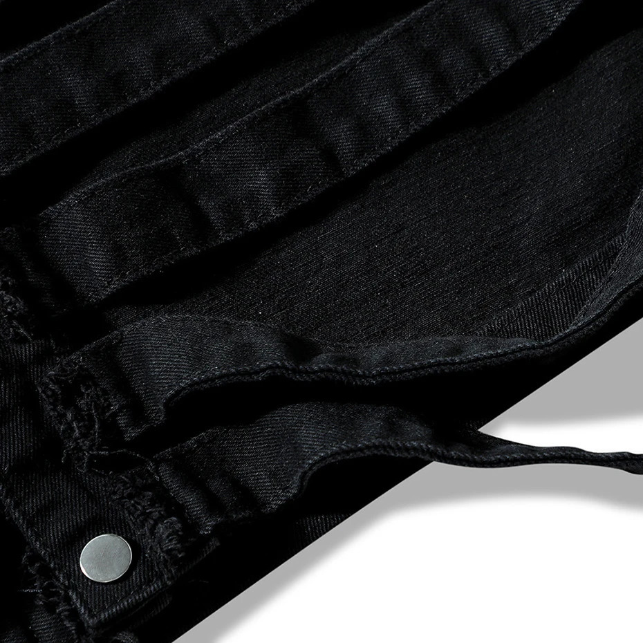 Skeleton Hooded Denim Vest Men Techwear Darkwear Blue Black Jeans Vests Streetwear Harajuku Hip Hop Vest Y2K Tops 240710