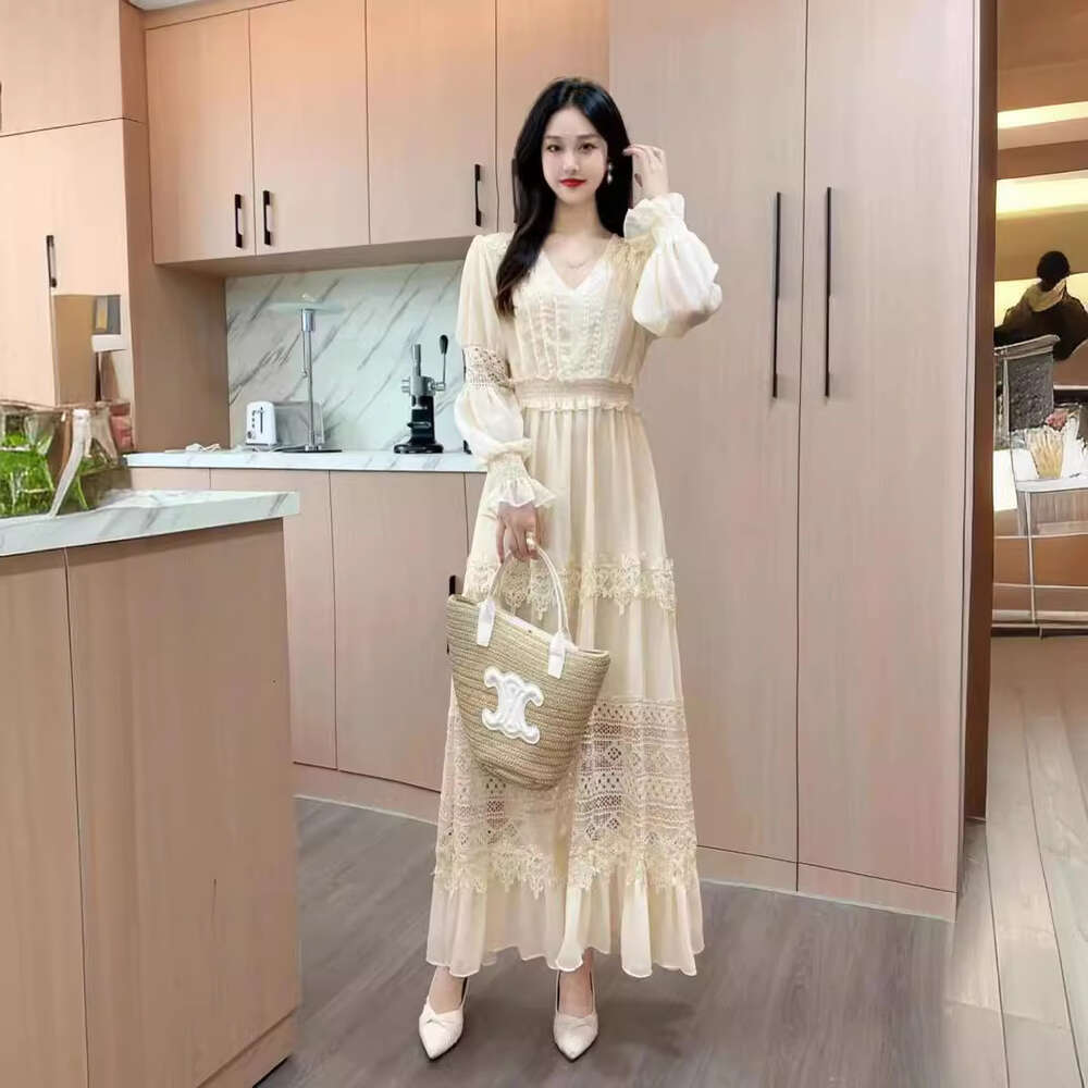 Waist Tied Dress, Spring/summer Womens Clothing, Early 2023, New Heavy Industry Large Swing Long Skirt, Elegant and Unique Skirt Temperament Oversize 
