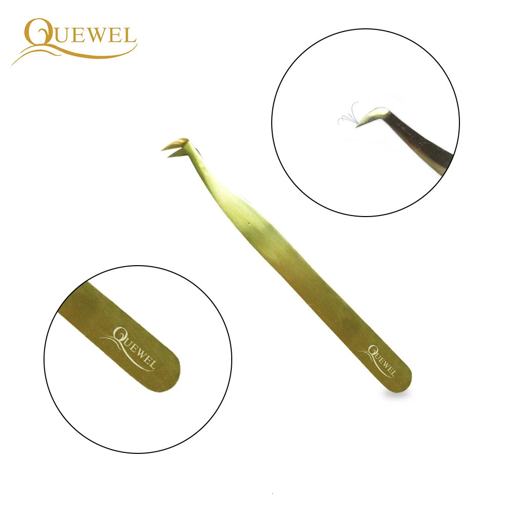 Quewel Eyelash Extension Thruster for Curling Eyelashes Stainless Steel 1-Piece Beauty Precision Thruster Precision Makeup Tool 240715