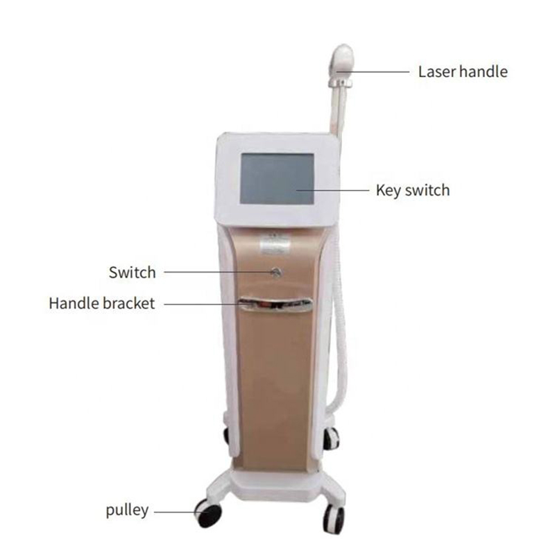 Newest Q Switched 808 Hair Removal Ice Cooling System ND Yag Laser Tattoo Removal Picosecond Laser Skin Rejuvenation Pico Laser Machine