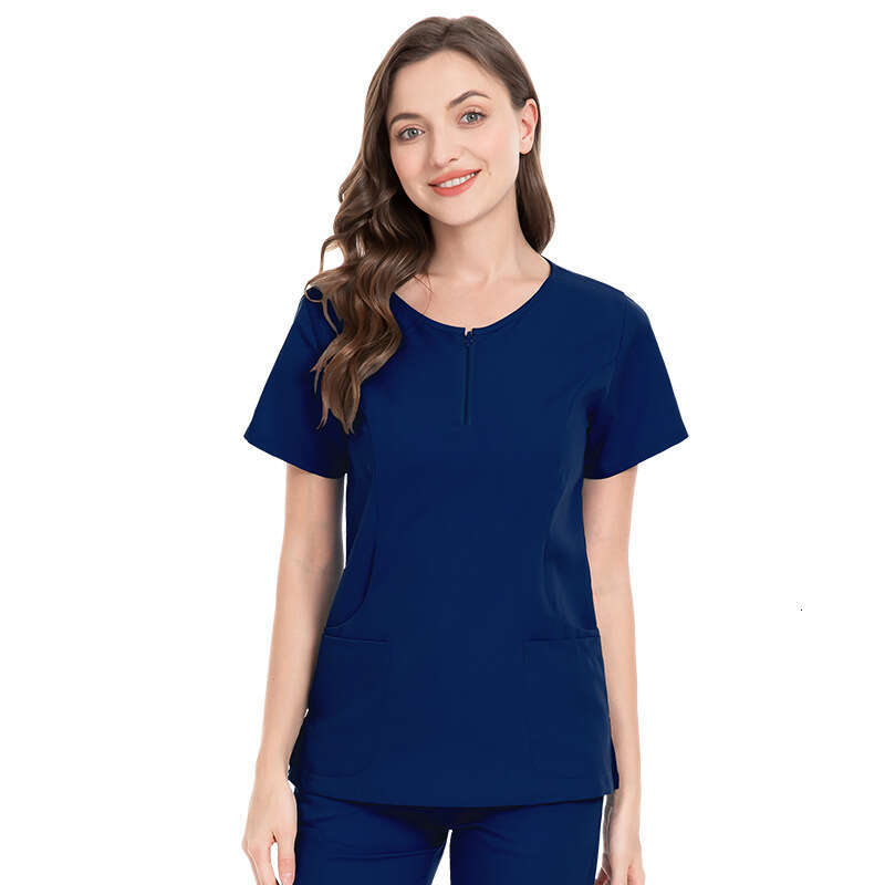 Niaa Hinn Scrubs Set Undefined New Product Non-ironing French New Pattern Versatile Solid Popular Sexy Loose Short Temperament Waist