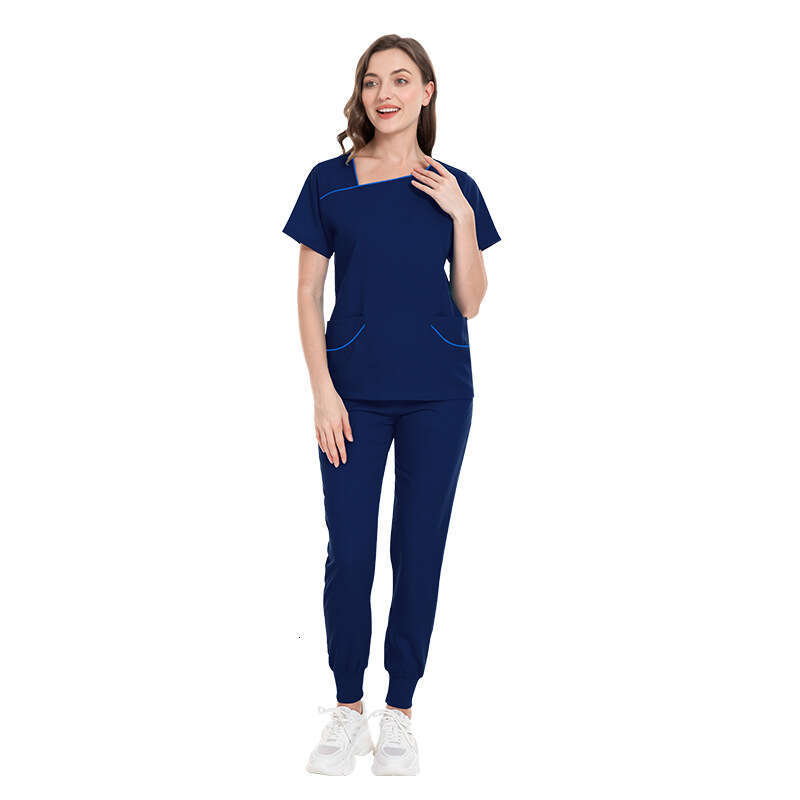 Niaa Hinn Undefined Scrub Set Scrubs New Product New Arrival Long Non-ironing Show Thinness Temperament Business Affairs Fashion New Pattern Waist Tem