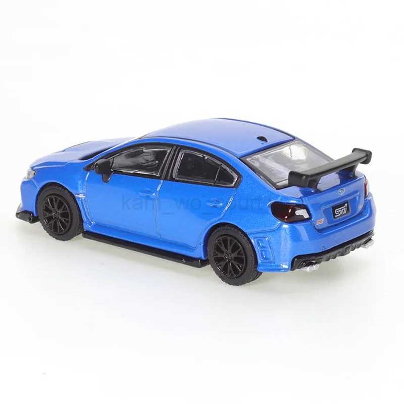 JKM1 64 Subaru WRX STI Blue 1/64 Alloy Die-casting Metal alloy Diecast car model boys toy gift ChristmasM240717