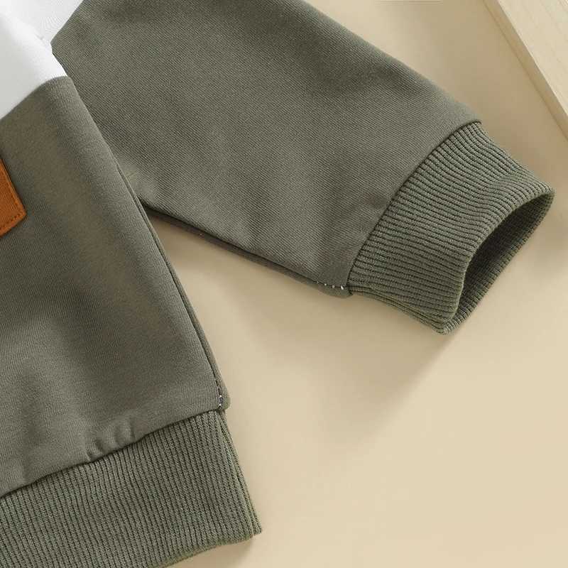 Clothing Sets Toddler Baby Clothing Sets for Infant Baby Boys Clothes Set Contrast Color Sweatshirt+Pants 2pcs Outfit Kids Costume Outfit