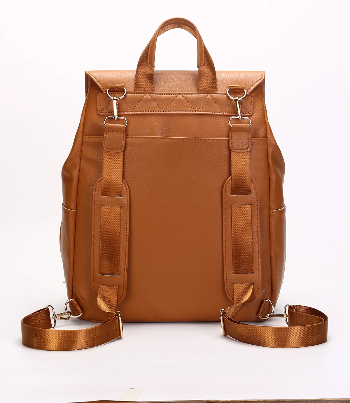 PU Leather Baby Diaper Bag Backpack For Moms Large Capacity Nappy Bag with Changing Pad Stroller Straps baby bags organizer