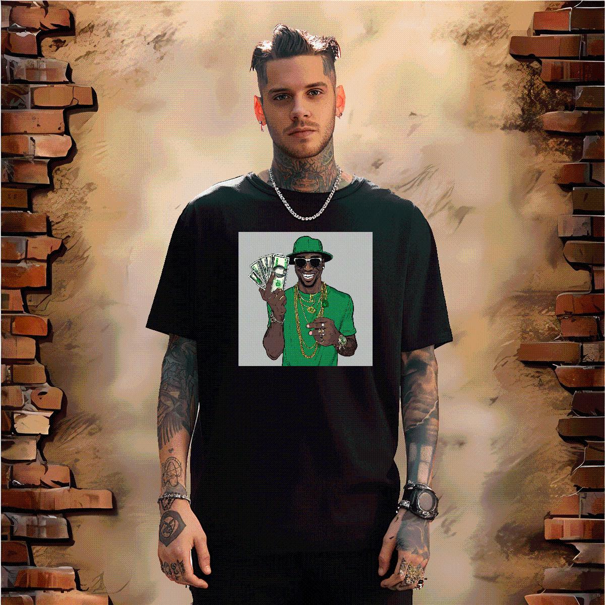 High Quality Men Tshirts XH 230g Cotton Breathable Crew Neck Cotton Hip Hop Men T Shirts Customized DIY Clothes