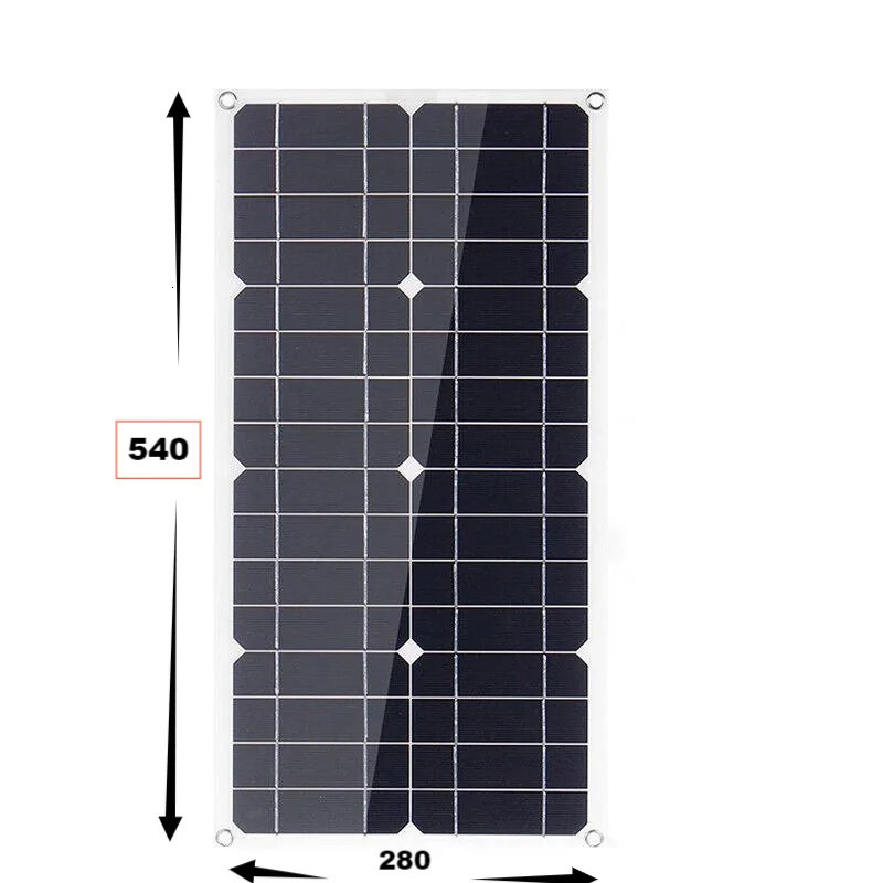 800W Solar Panel Power Bank Battery Kit Complet Camping 12V18V Controller Camper Accessories Charge Mobile Phone 240711