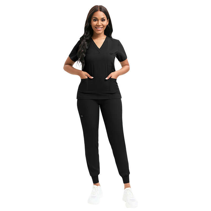 Niaa Hinn Scrubs Set New Product New Arrival Non-ironing French High Elasticity Washable Versatile Business Affairs Ventilation Novelty Linen