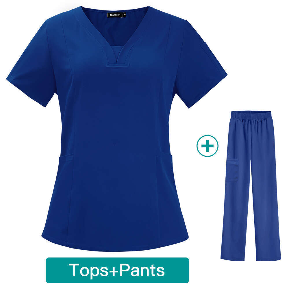 Niaa Hinn Scrubs Designer Two Piece Set Women New Product New Arrival Long Show Thinness French Ventilation Printing Versatile Loose Linen Temperament