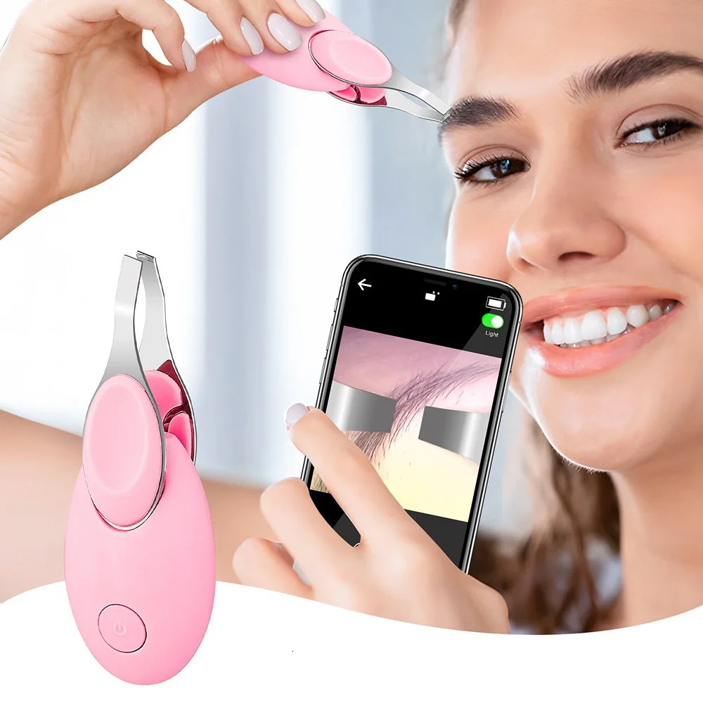 Visual eyebrow decal false eyelash tool nose hair trimmer decal makeup tool with high-definition camera 240715