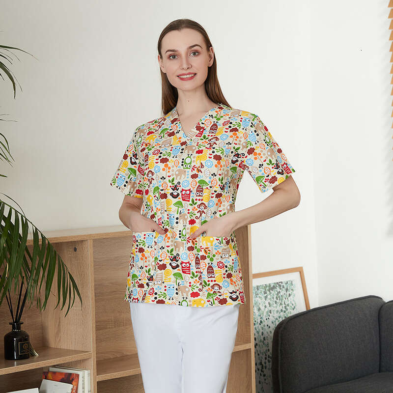 Undefined Scrubs for Women Uniform Zip Up New Arrival Washable French Leisure Time Versatile Temperament Fashion Linen Temperament Sexy Waist