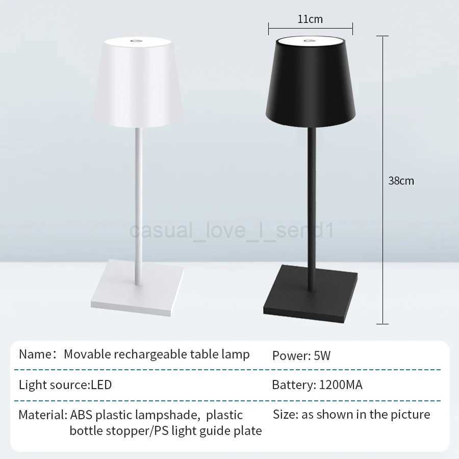 LED Desk Light USB Rechargeable 3 Level Brightness Dimmable Table Decorative Lamp For Living Room Bedroom NightlightsCL240718