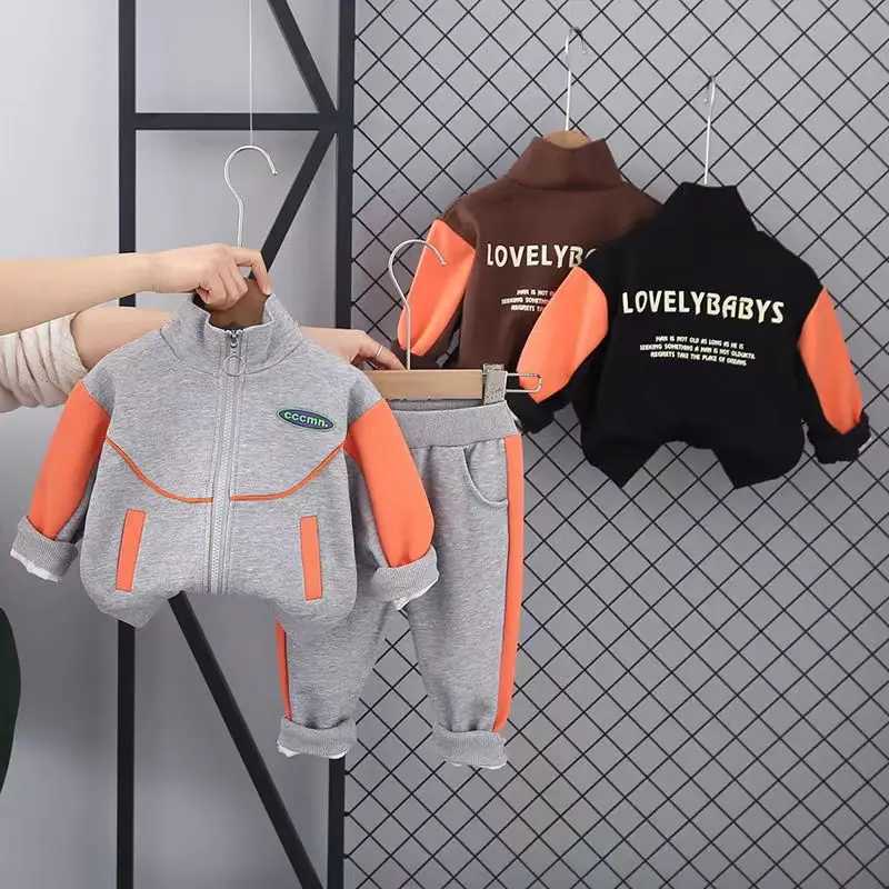 Clothing Sets Childrens Clothing Boys Spring And Autumn Clothing Set 2023 New Clothing Baby Handsome Childrens Sports Two-piece Set trendy