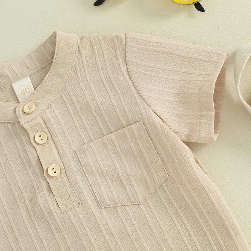 Clothing Sets 0-4Y Boys Girls Clothing Sets Summer Solid Color T-shirts+Elasctic Shorts Kids Clothes Casual Clothing Sets for Children