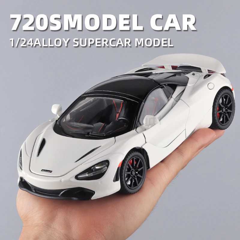 Mclaren 720s 1 24 Super Sportcar Sound Light Miniatures Alloy Diecast Model Car Presents For Boyfriend Toys For Kid Gift MetalM240717