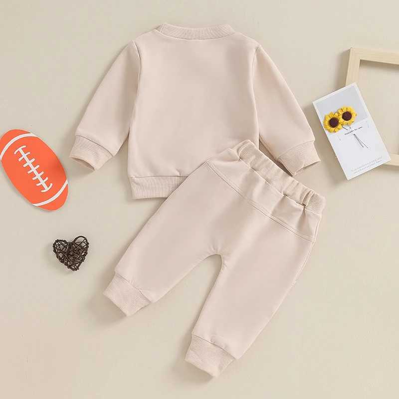 Clothing Sets Autumn Infant Baby Clothing Sets Toddler Boys Long Sleeve Rugby Print Sweatshirt + Pants 2pcs Suit Kids Casual Clothes Set