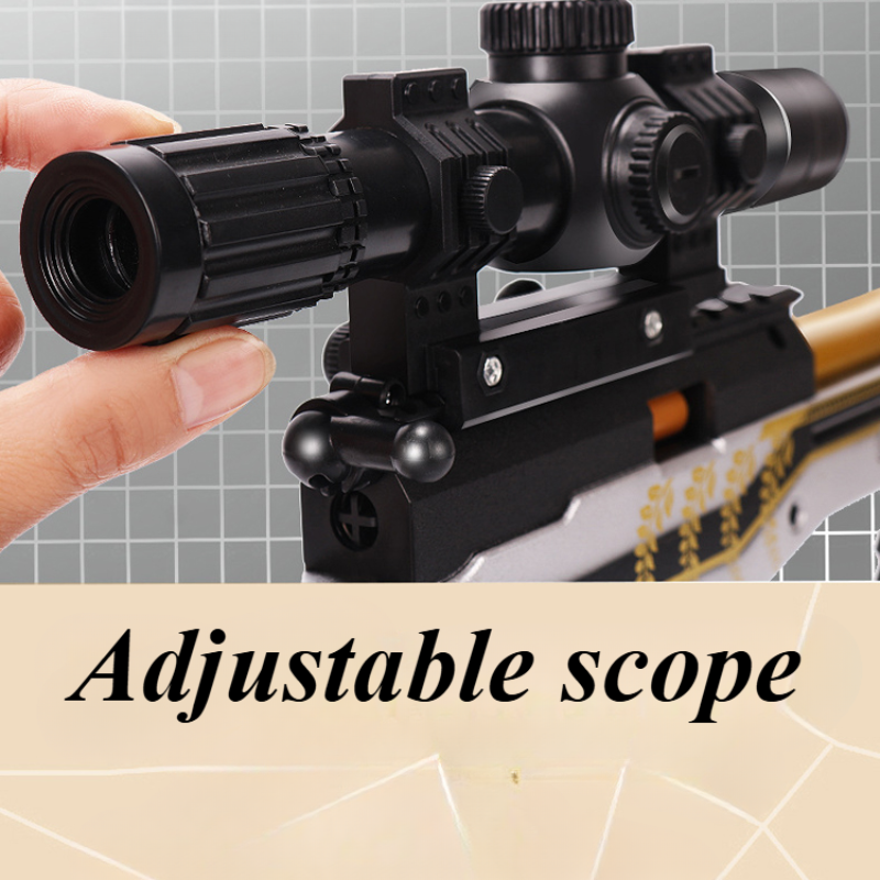 AWM Manual Toy Gun With Soft Bullet Plastic Model Sniper Rifle Shell Throwing Look Real Movie Collection Outdoor Cs Pubg Jedi Game Prop Gifts For Boys