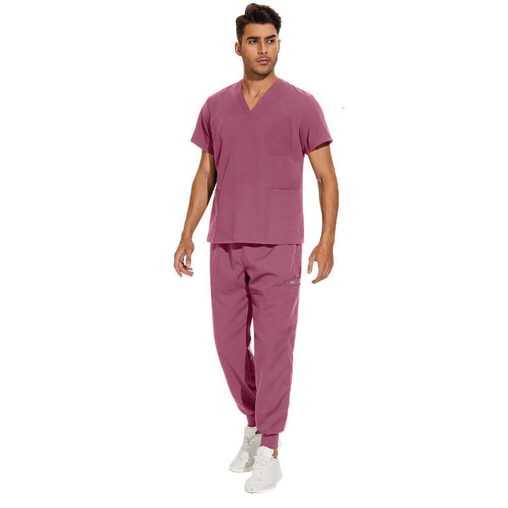 Niaa Hinn Scrubs for Women Uniform Scrub Set Two Piece Set Women New Product Long High Elasticity Leisure Time Versatile Printing Popular Linen Temper
