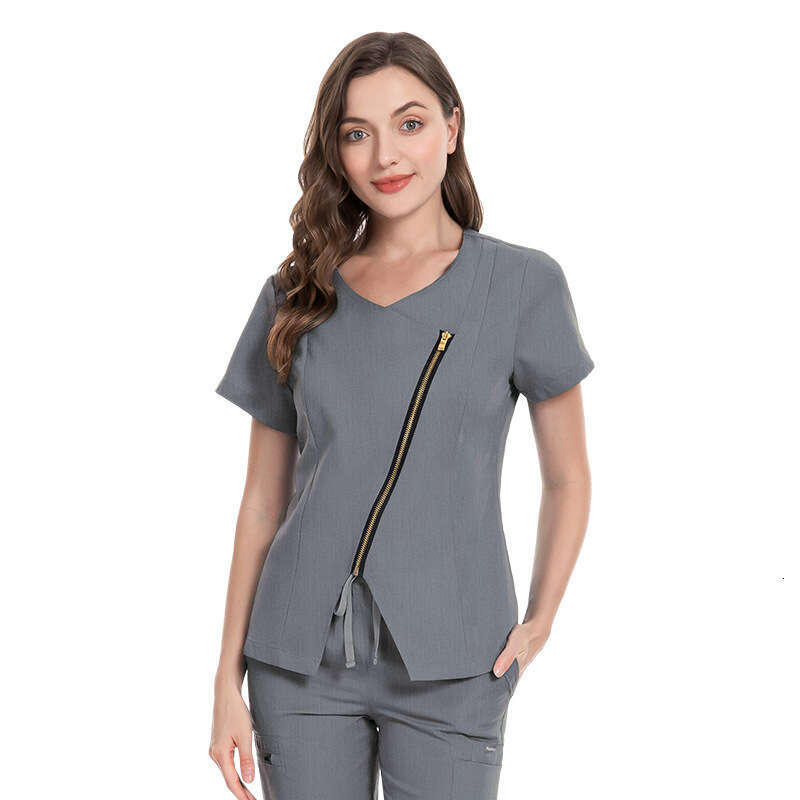 Designer Two Piece Set Women Scrubs Set New Product Long Show Thinness Washable Gentle Wind High Elasticity Printing Versatile Loose Novelty