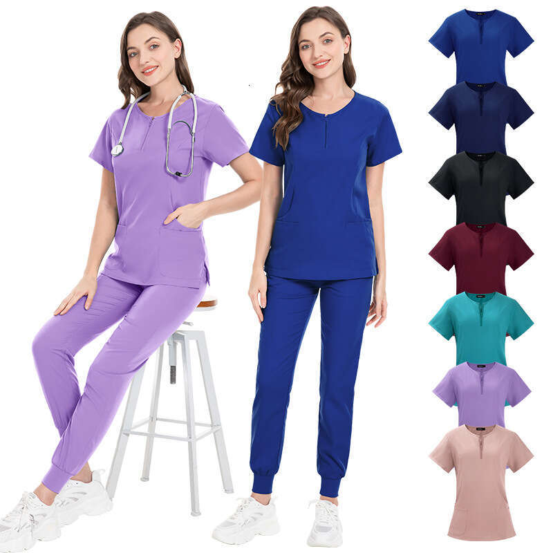 Niaa Hinn Scrubs Set Undefined New Product Non-ironing French New Pattern Versatile Solid Popular Sexy Loose Short Temperament Waist