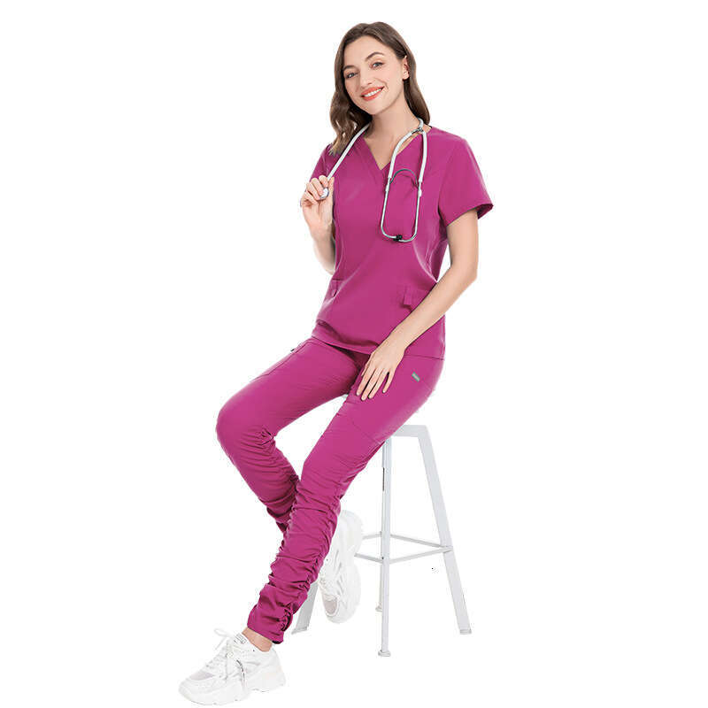 Niaa Hinn Scrub Set Scrubs Undefined New Arrival New Product High Elasticity Long Versatile Ventilation Temperament Short Waist