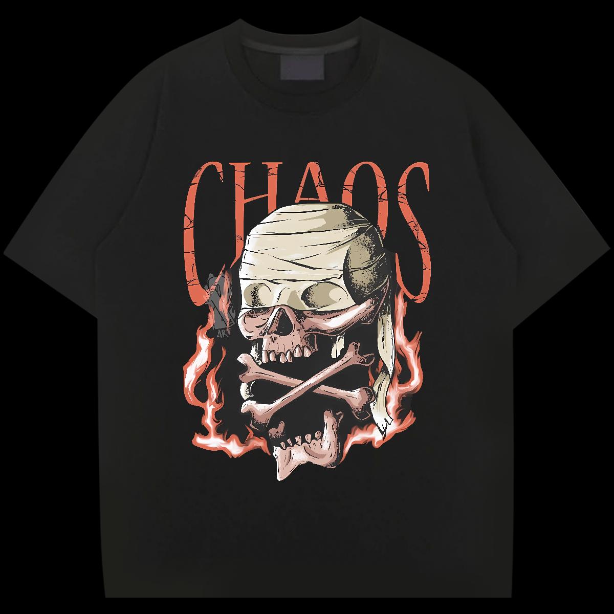 2024 Summer Mens T Shirts Skeleton 230g 100% Cotton DIY Logo Oversized Men Clothes T-Shirt Casual Beach Breathable Crew Neck Popular Wear