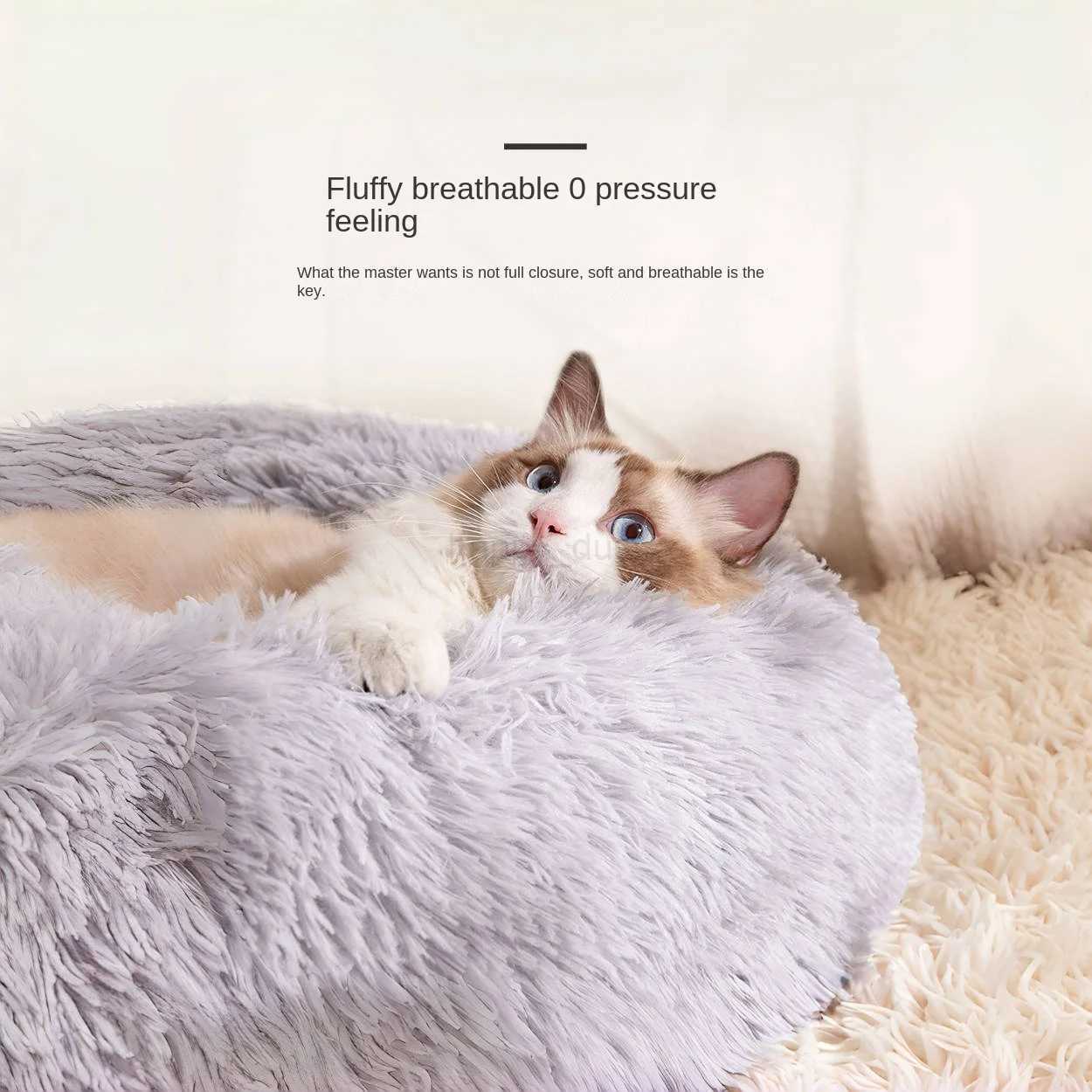 Cat Bed Warm zleeping Cat Nest zoft Long Plush Best Pet Dog Bed for Dogs Basket Cushion Cat Bed Cat Mat Animals zleepingCL240716