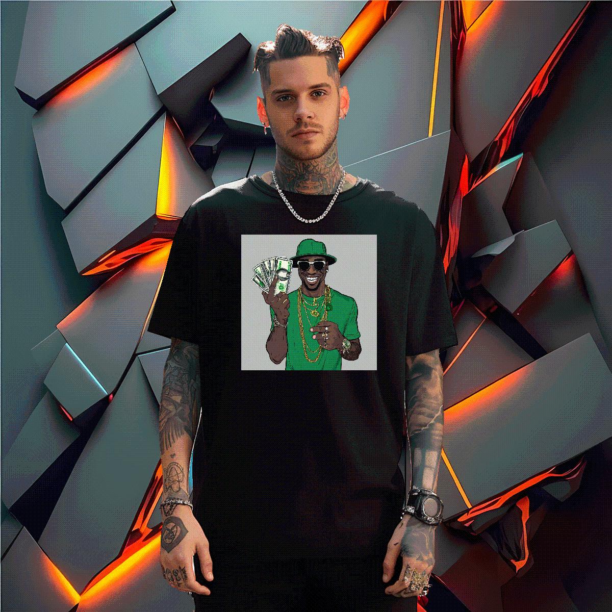 Designer T-Shirts XH 230g Cotton DIY Men Tshirts Summer Casual Breathable Crew Neck Cool Design Tops