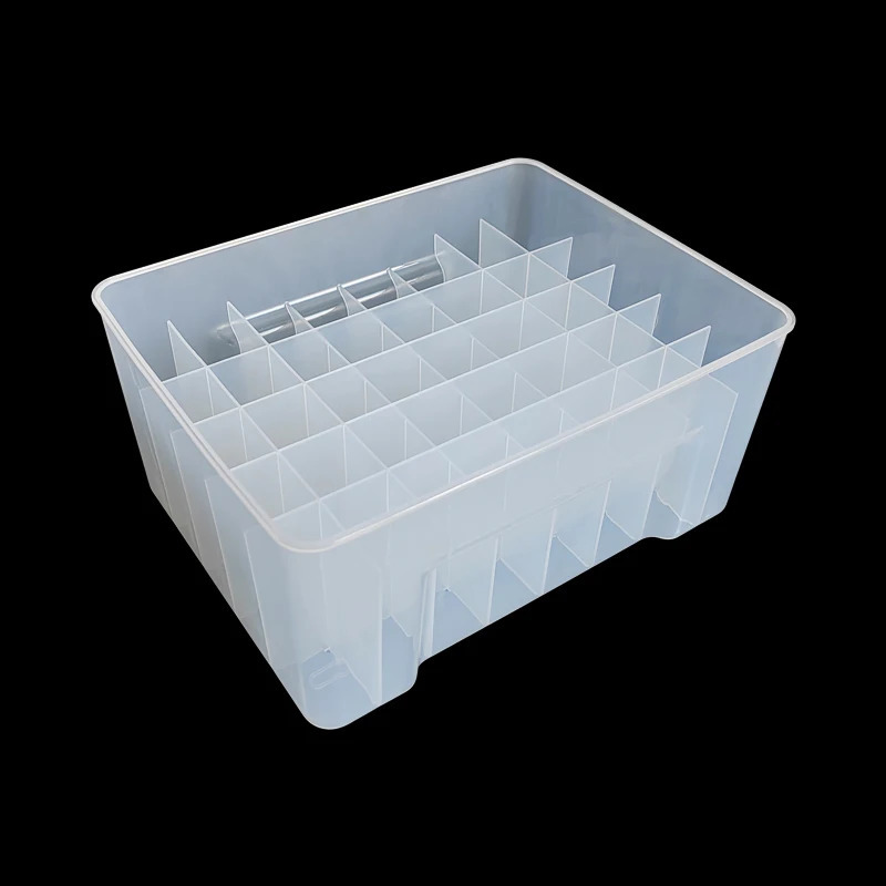 40 Grids Plastic Fishing Tackle Box Lined Webfoot Octopus Egi Storage Organizer Squid Jig Hard Lure Sea Tool Case 240716