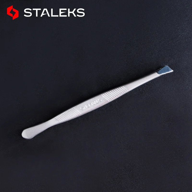 STALEKS TC-10/3 professional high-quality stainless steel angled tip eyebrow and makeup tool 240715