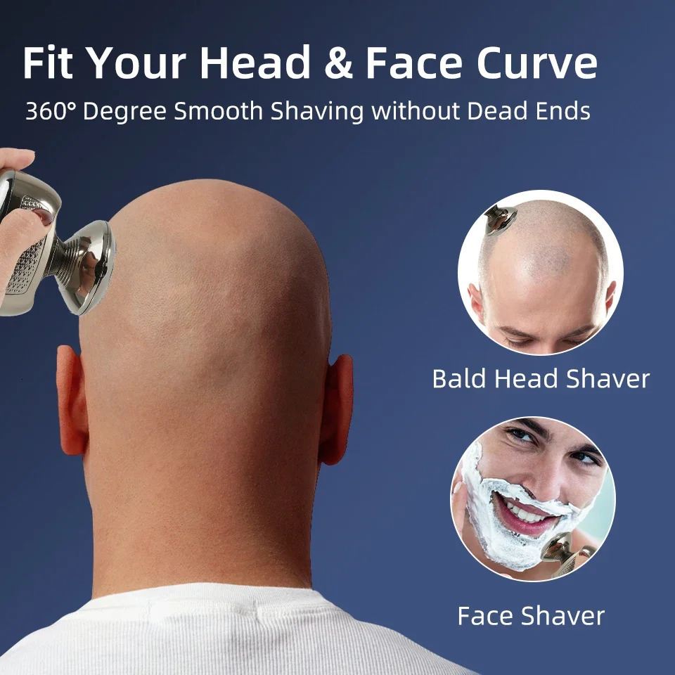 5 in 1 Multifunctional Grooming Kit Mens Rechargeable Bald Head Electric Shaver Beard Nose Ear Hair Trimmer Razor Clipper 240713
