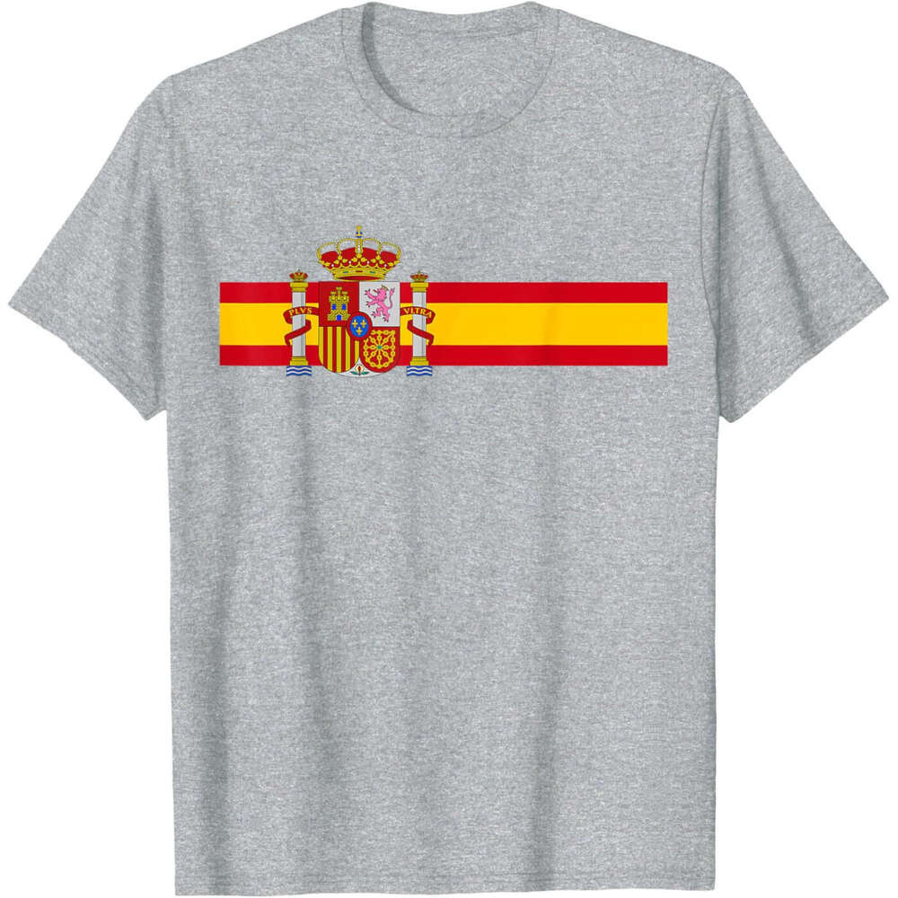 Spain National Flag Espana Colour Band Madrid T-shirt Mens Womens T shirts Soccer fans Tees tops Tshirt Free shipping