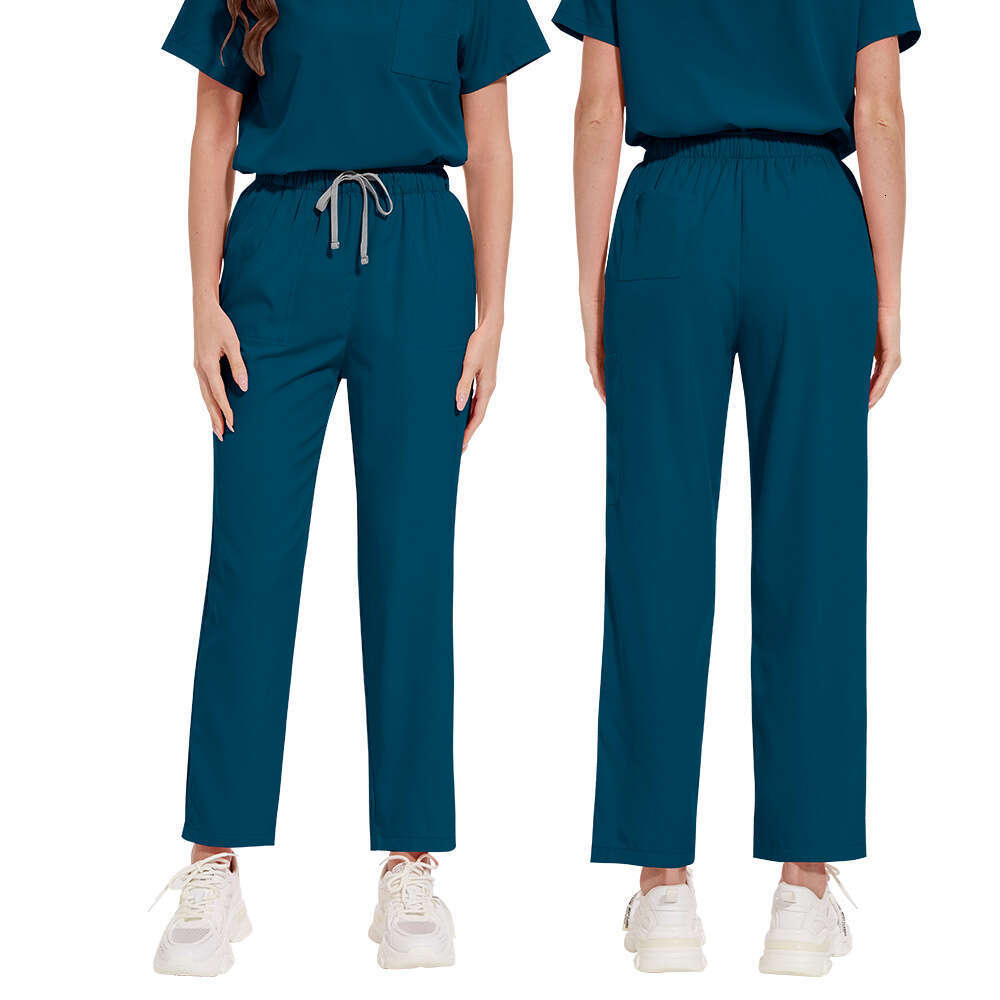 Niaa Hinn Scrub Set Scrubs New Product Show Thinness Non-ironing Washable High Elasticity Gentle Wind Fashion Temperament Loose Bifurcated Sexy Novelt