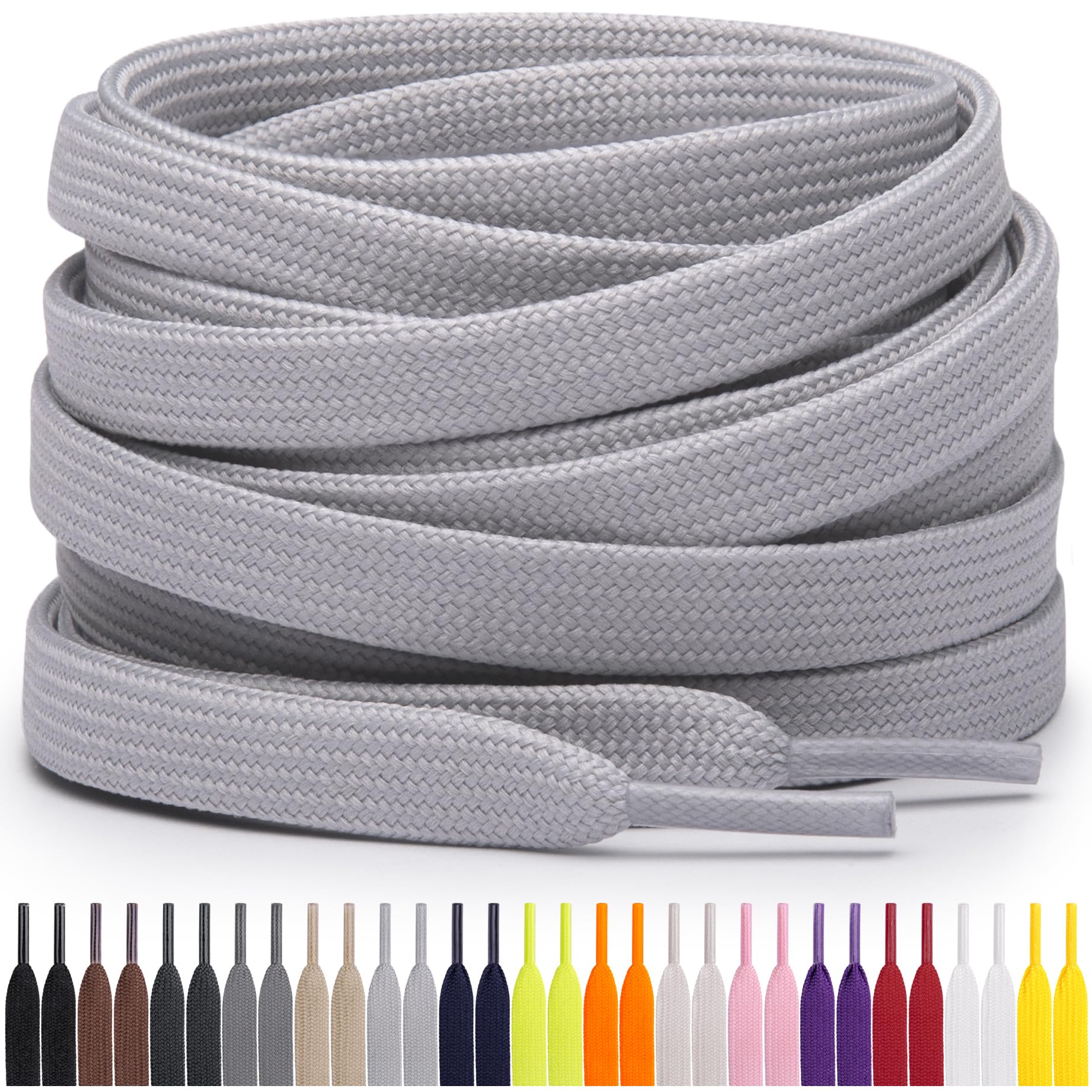 Shoe Parts Accessories Flat Polyester Shoelaces Dress Canvas Shoes Lace Sneaker Boots Laces Strings Shoelace Colors Series Randomly