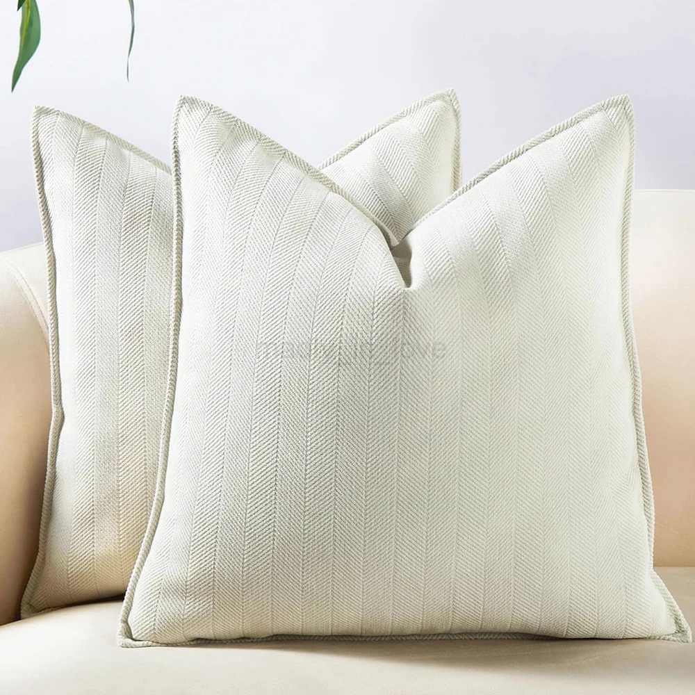Chenille Throw pillow Covers with Elegant Luxury Design Square Cushion Case for Office Home Living Room Bed Sofa Cushion DecorM240717
