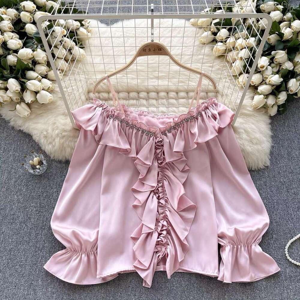 High Street Loose Versatile Long Sleeve Tee Shirts Summer Printing Short Sleeve Women Short Backless Lace Stretch Casual Undershirt Women's T Shi
