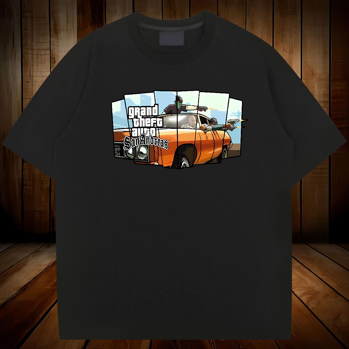 High Quality Man T Shirts racing 230g Cotton Casual Beach Cotton Breathable Men Clothes T-Shirt 2024 Anime Tops Shirt