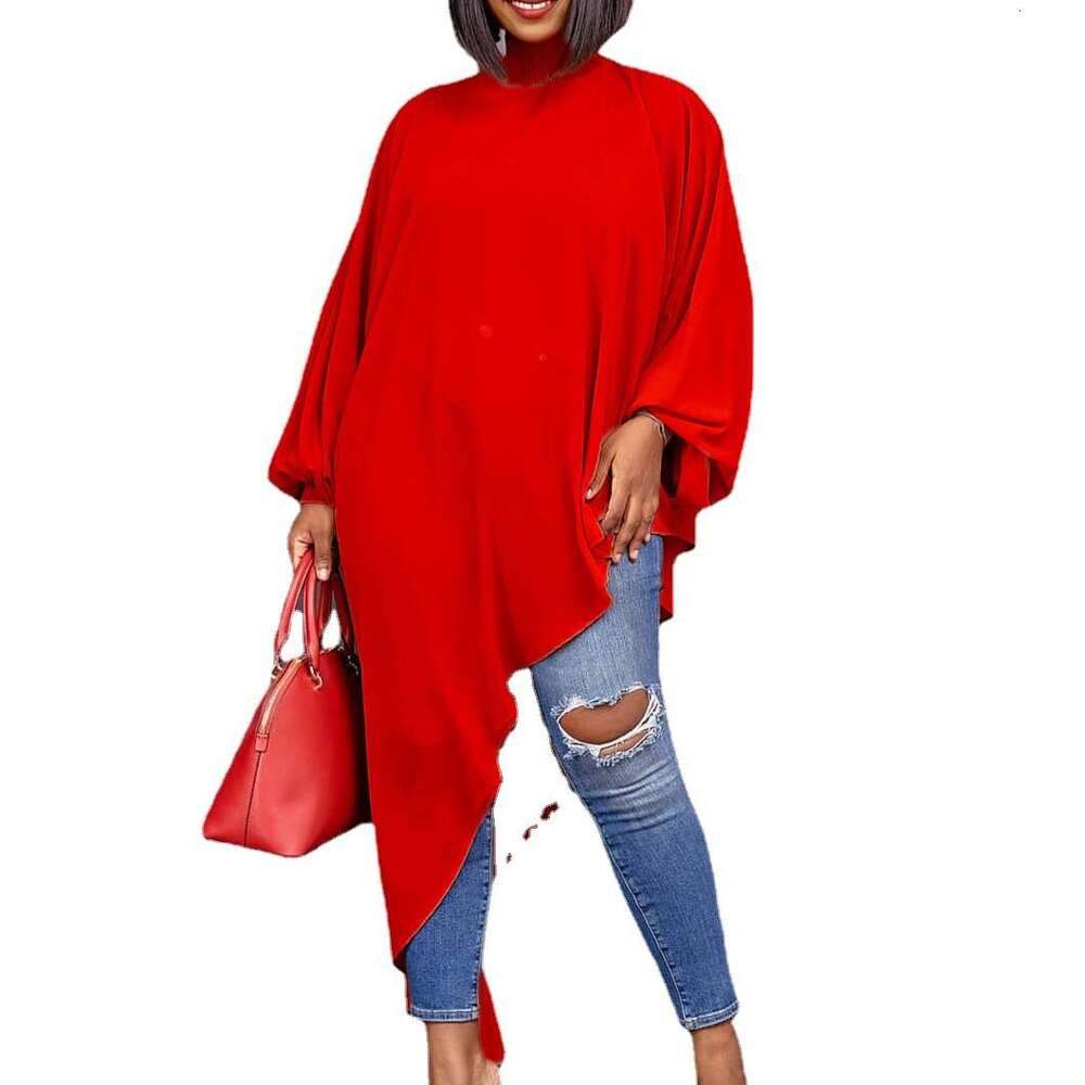 Ventilation 2022 Summer Chiffon Irregular Fashion Large Womens Loose Dress Autumn Dress Women Long Summer Dress Loose Bifurcated Pregnant Womens Dress