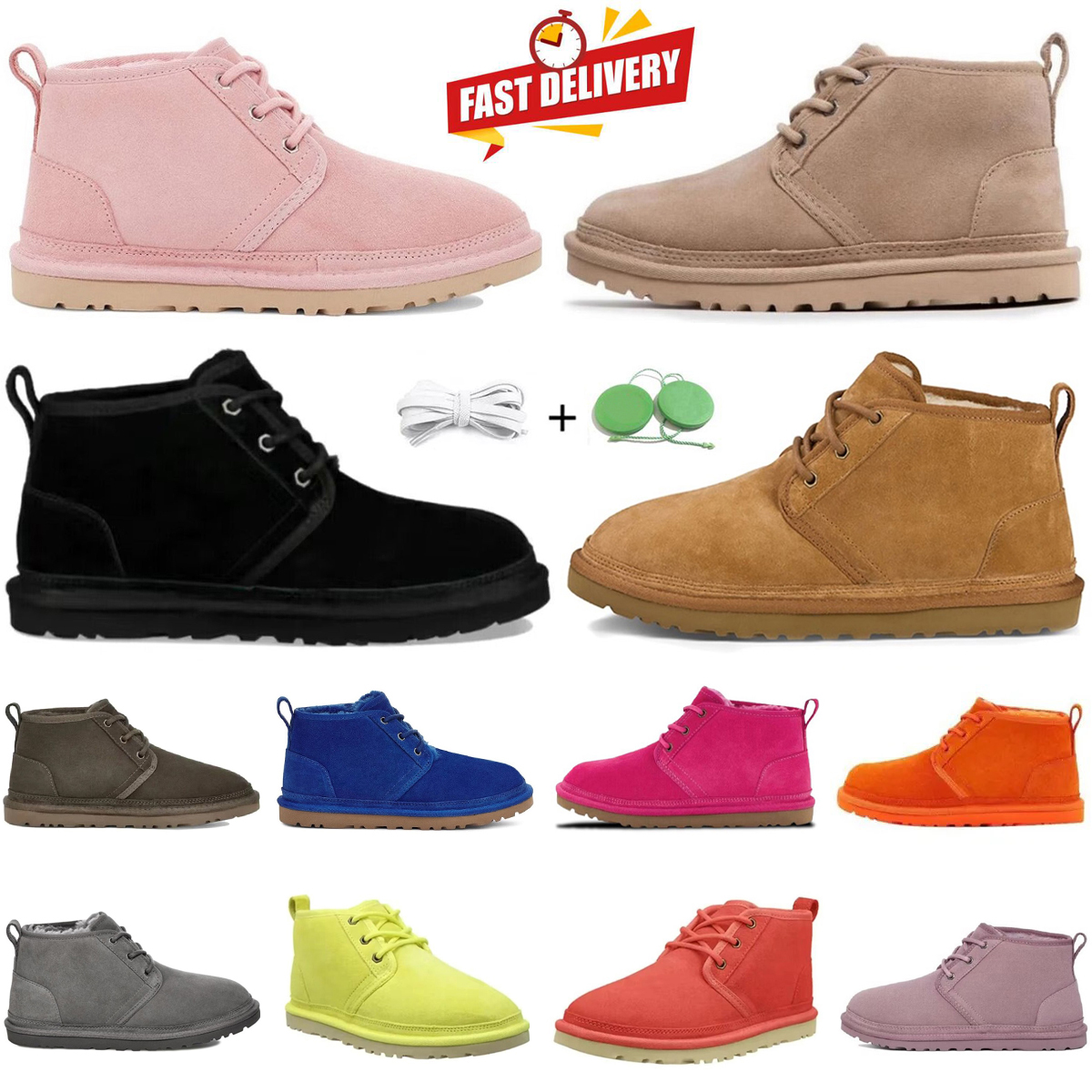 Neumel Boots Snow Platform Designer Bottes Ankle Men Women Fashion Chestnut Mustard Seed Black Pink Grey Olive Blue Yellow Winter Keep Warm Shoes Velvet Booties