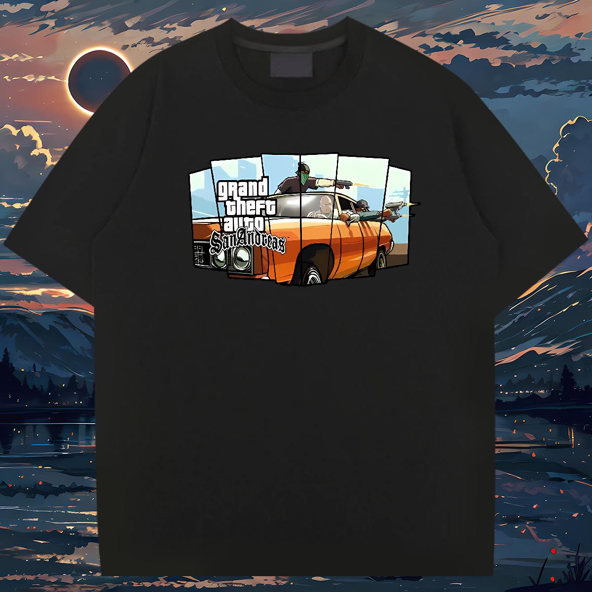 DIY Customized Man T Shirts racing 100% Cotton 230g Floral Print Tshirt for Man Woman Sport Crew Neck Cotton Unisex Clothings