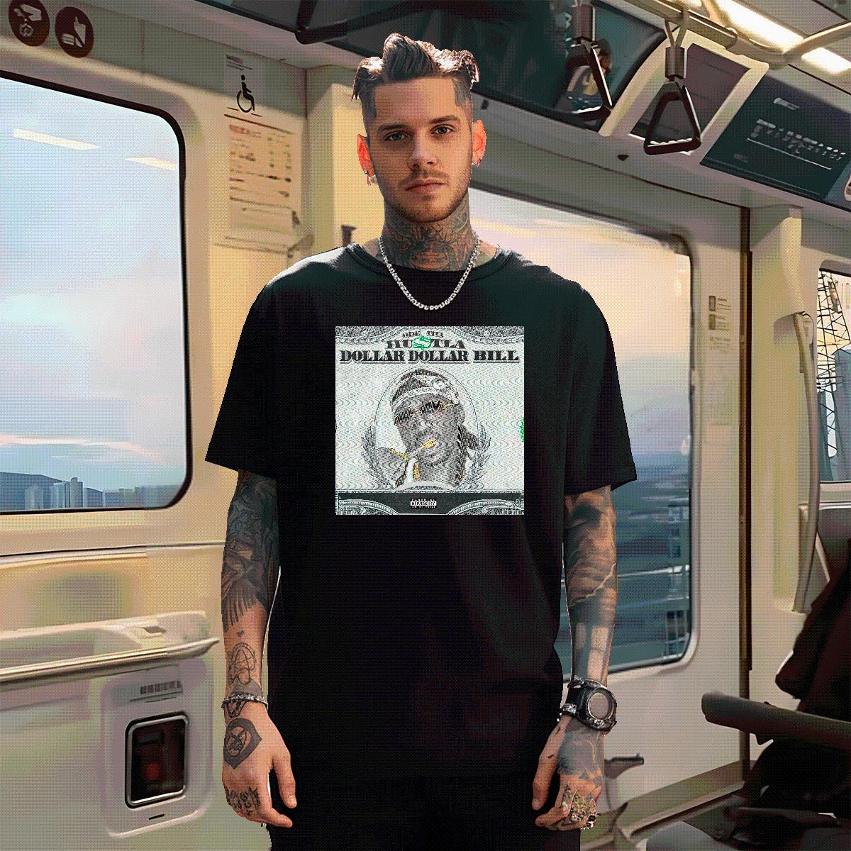 Comfortable T-Shirts for Men XH 100% Cotton 230g Spring Summer Short Sleeve Cotton O-Neck Tshirts DIY Anime Print Polos