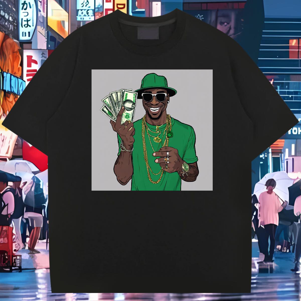 Brand Men T Shirts XH 100% Cotton 230g Street Casual Short sleeve Cotton Soft Men Tshirts DIY Custom Print Oversized Clothes