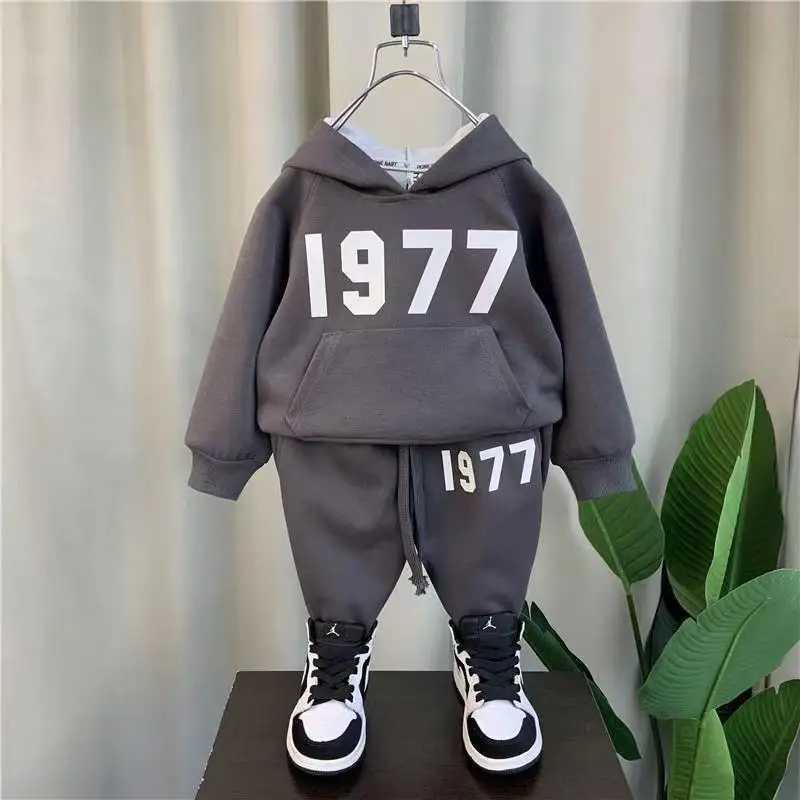 Clothing Sets Hooded Tracksuit Set Hoodie Suit Kids Spring Sweatshirt And Pant Two-piece Children Clothing Set 4-12 Years Girl Boys Clothes