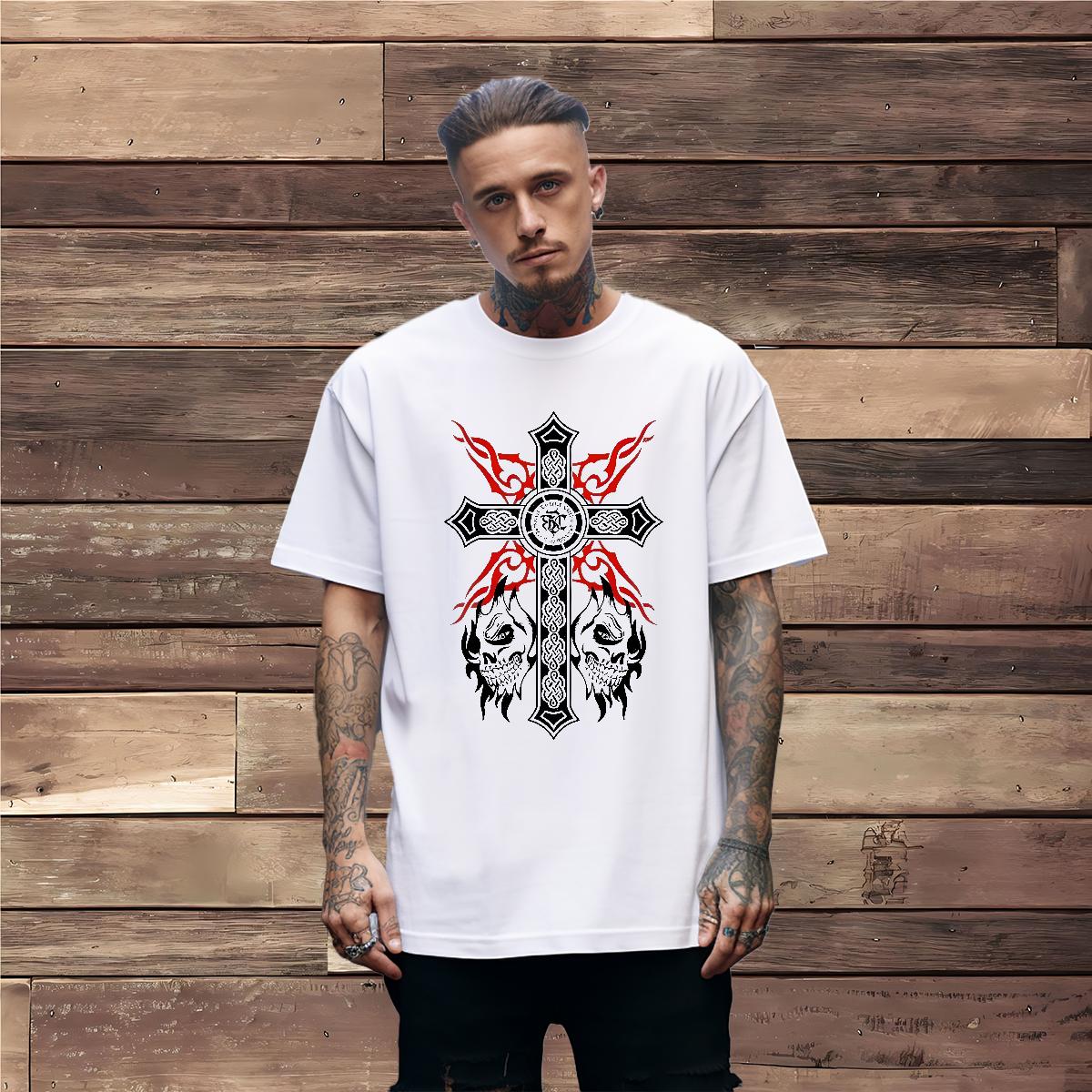 Designer T-Shirts fathion 230g 100% Cotton Customized Print Spring Summer Couples T Shirts Breathable Crew Neck Loose