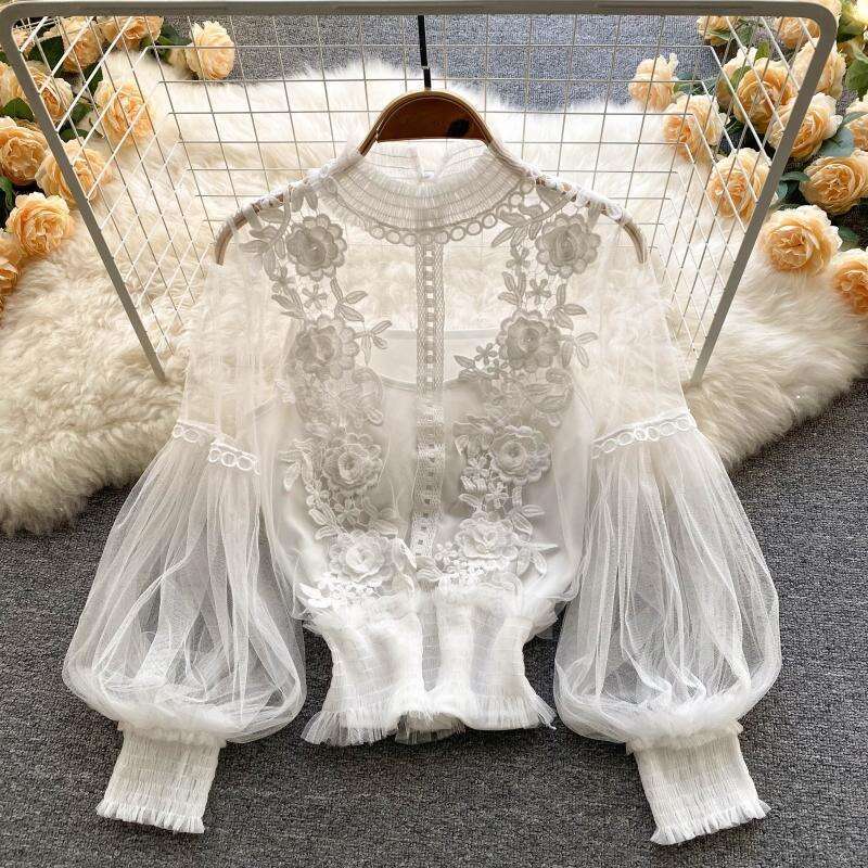 New Merchandise Best Saller Retro Spring Female Harajuku Print Vintage Bottoming Backless Collar Blouse Stretch Casual Undershirt Street Activity Crop
